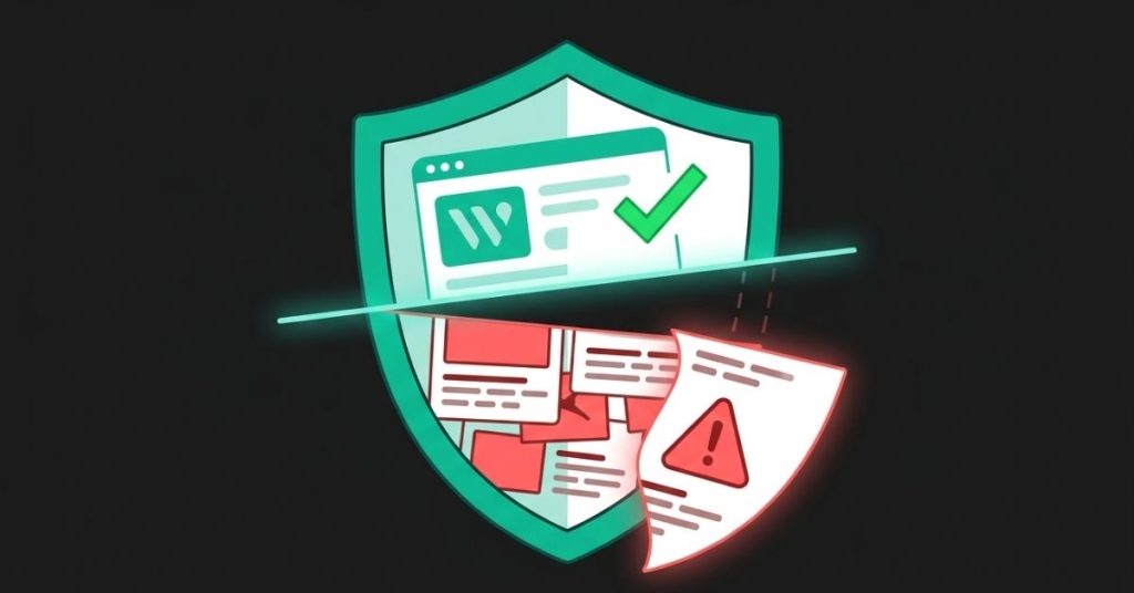 Google's algorithm detecting and decoupling a third-party content section from a host website's authority signals during site reputation abuse enforcement