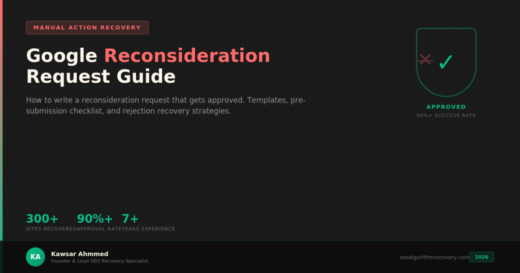 Google Reconsideration Request Guide